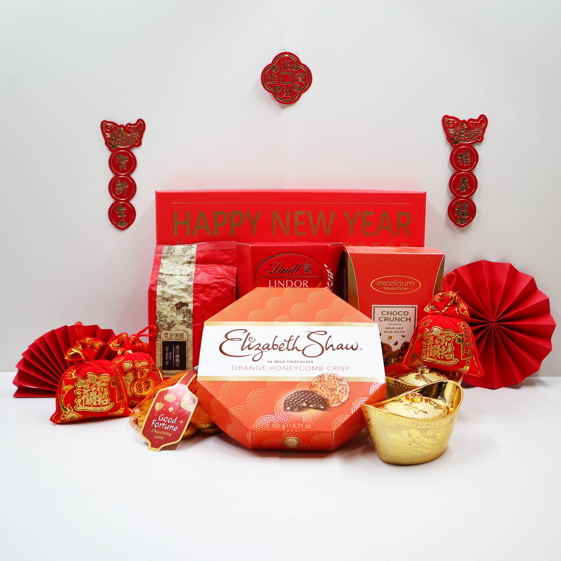 吉祥佈置 新年禮籃