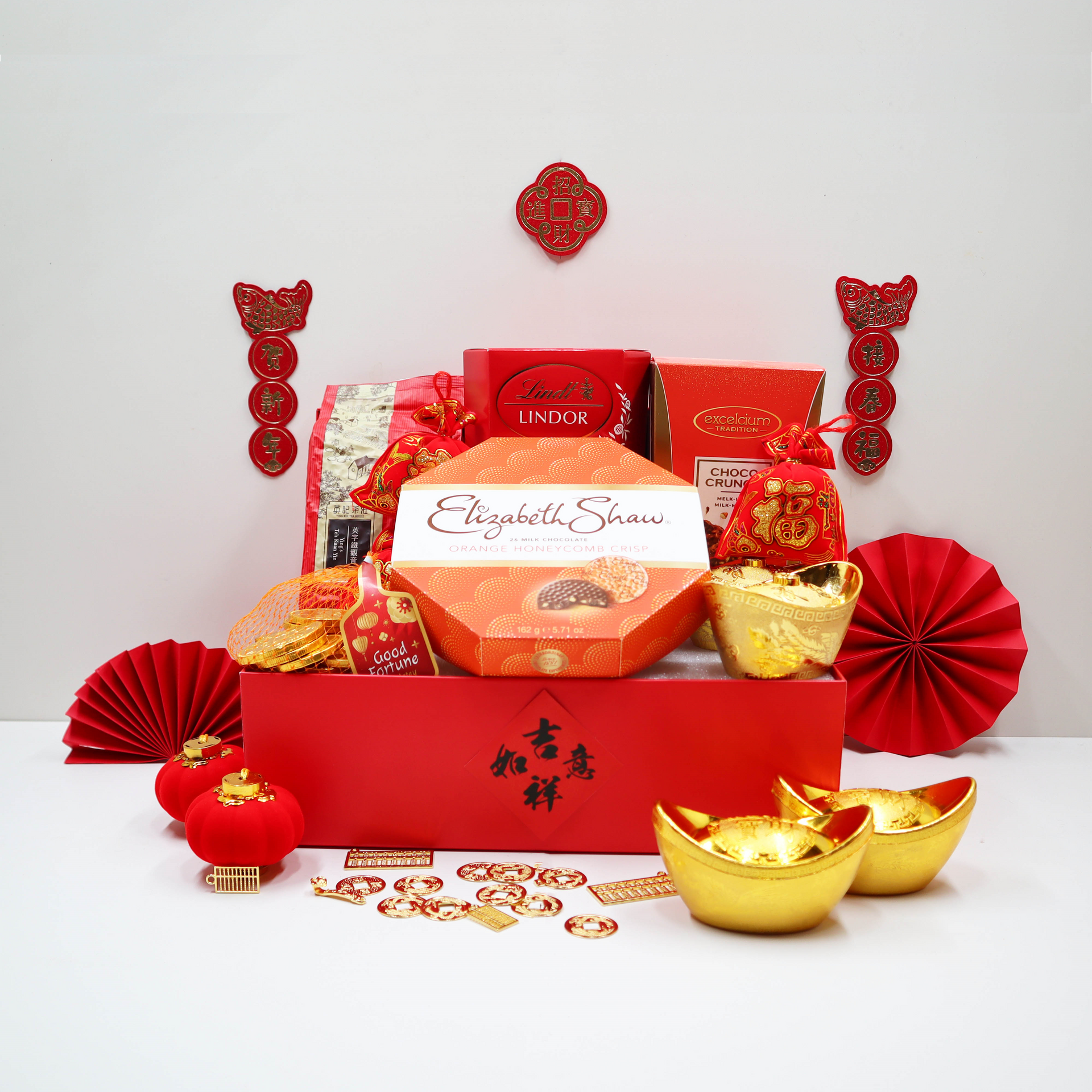 吉祥佈置 新年禮籃